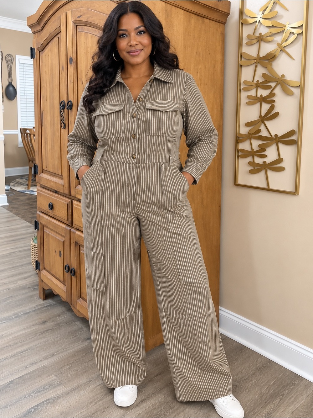 FRNCH PARIS Jumpsuit in khaki